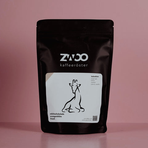 die giraffe, unsere grazile, filterkaffee, Jorge Rojas, Tolima, washed, Kolumbien, karamell, milchschokolade, weich, süß, aeropress, french press